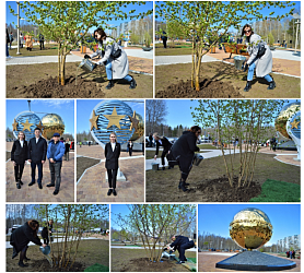 Сегодня в Нижневартовске состоялось открытие Сквера спортивной славы